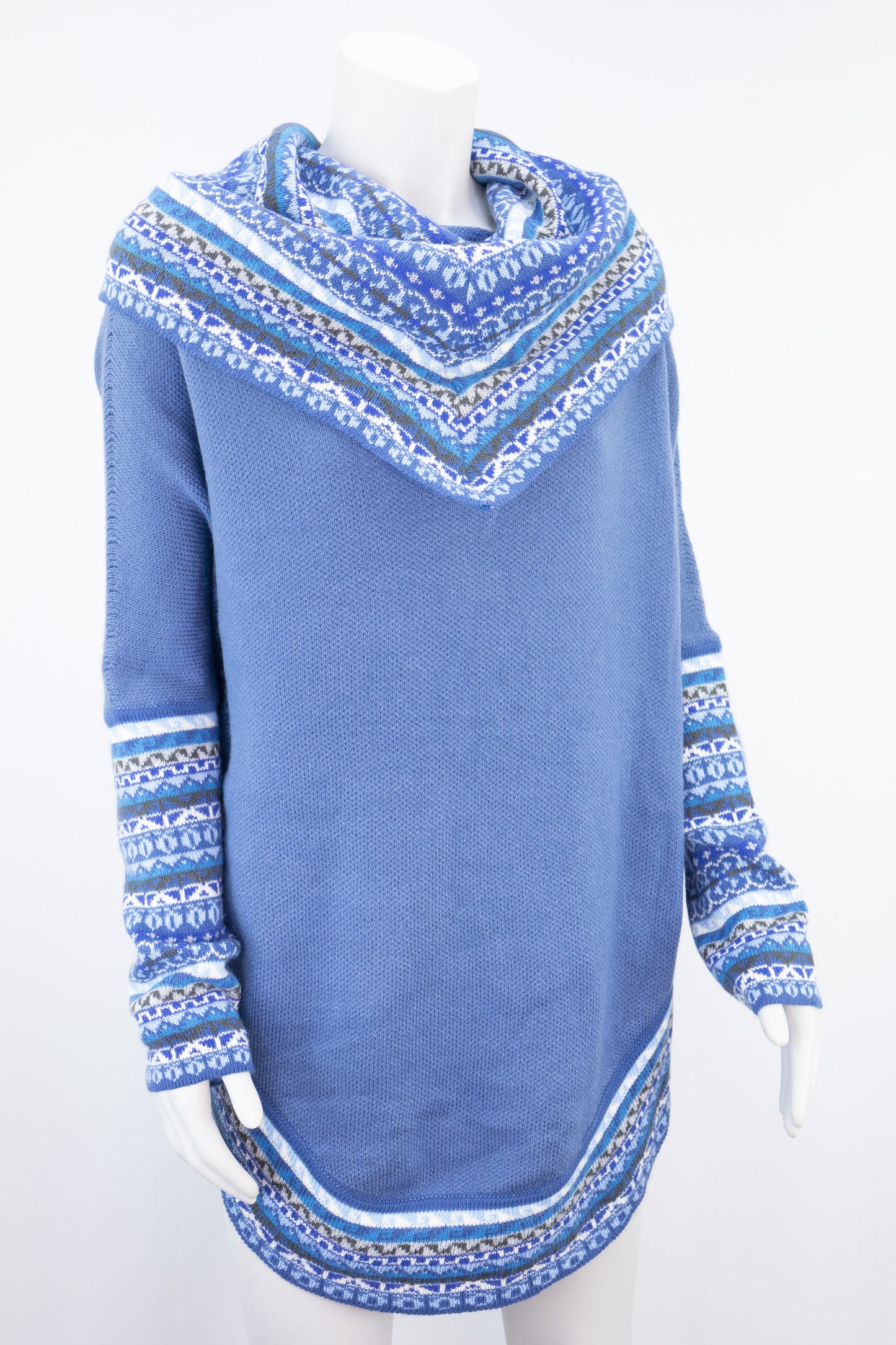 Poncho avec manches et collet Tarjeta