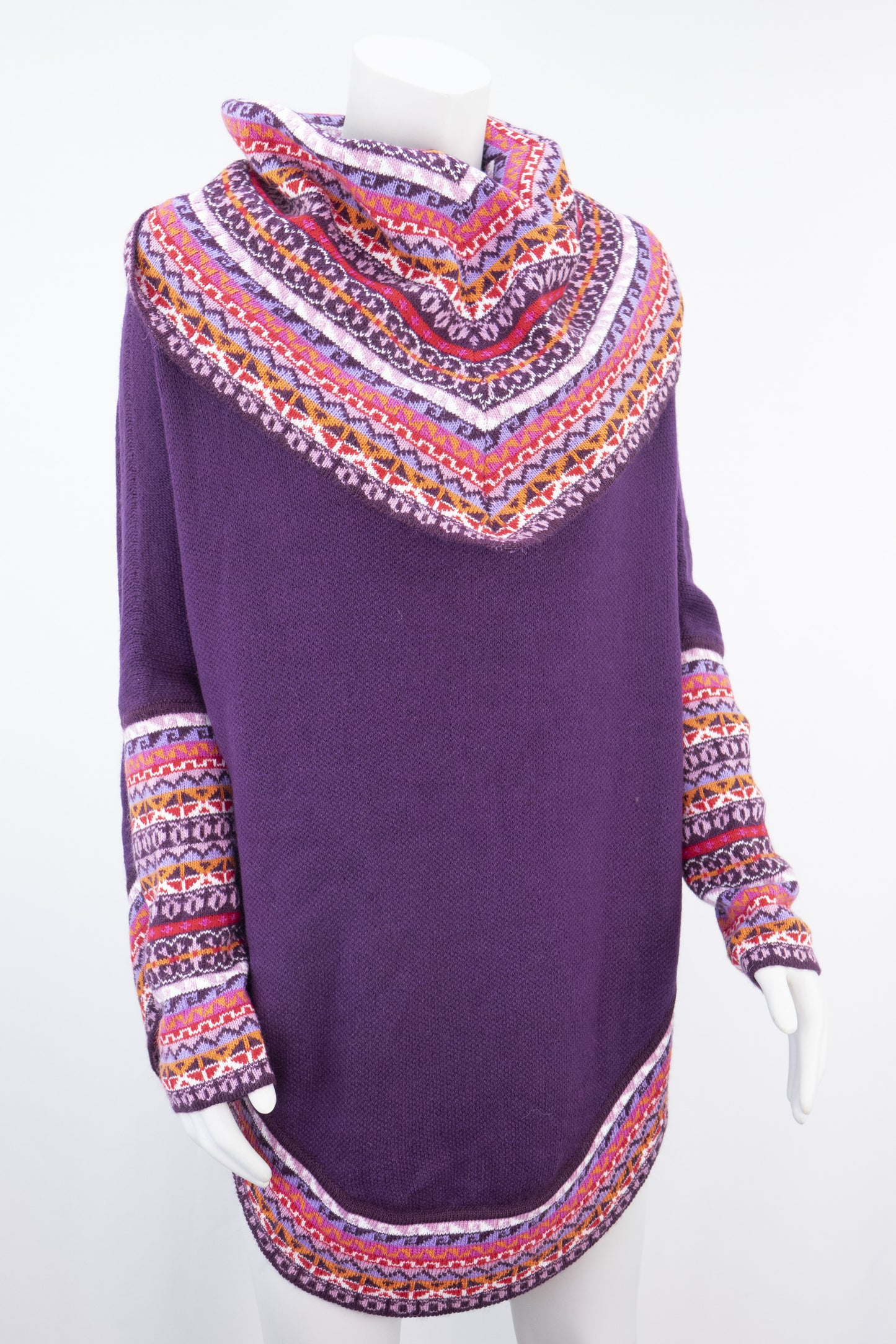 Poncho avec manches et collet Tarjeta