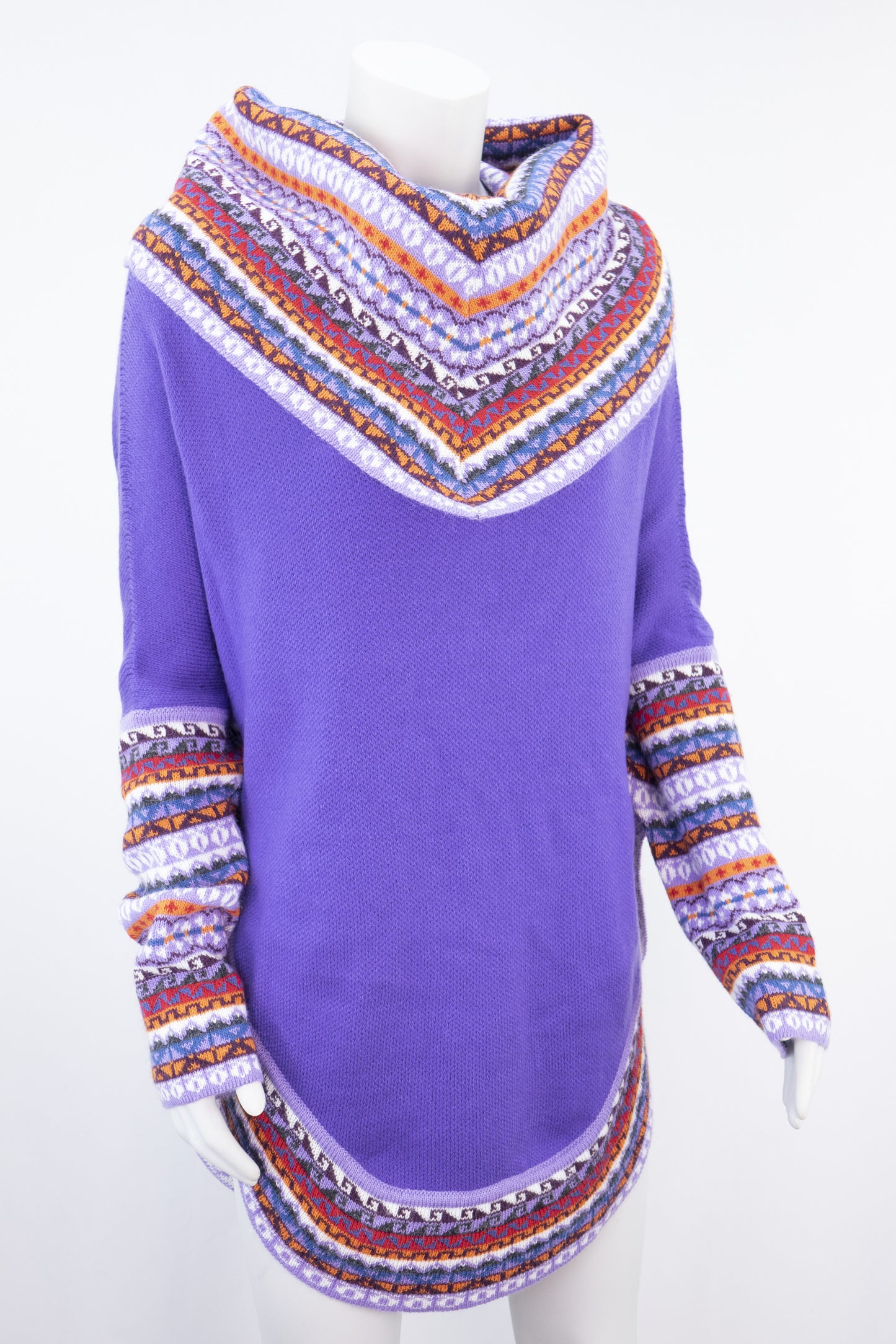Poncho avec manches et collet Tarjeta
