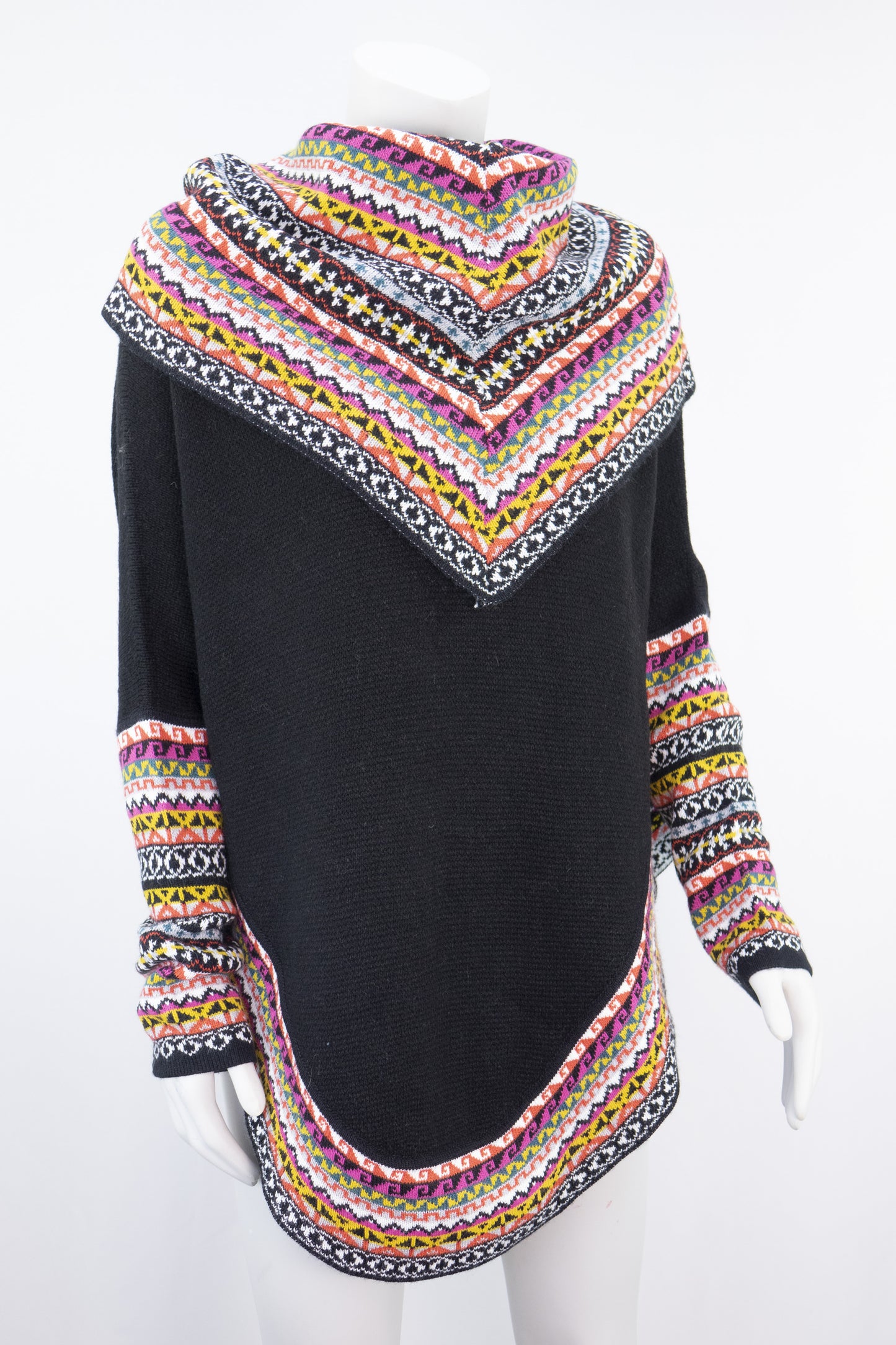Poncho avec manches et collet Tarjeta