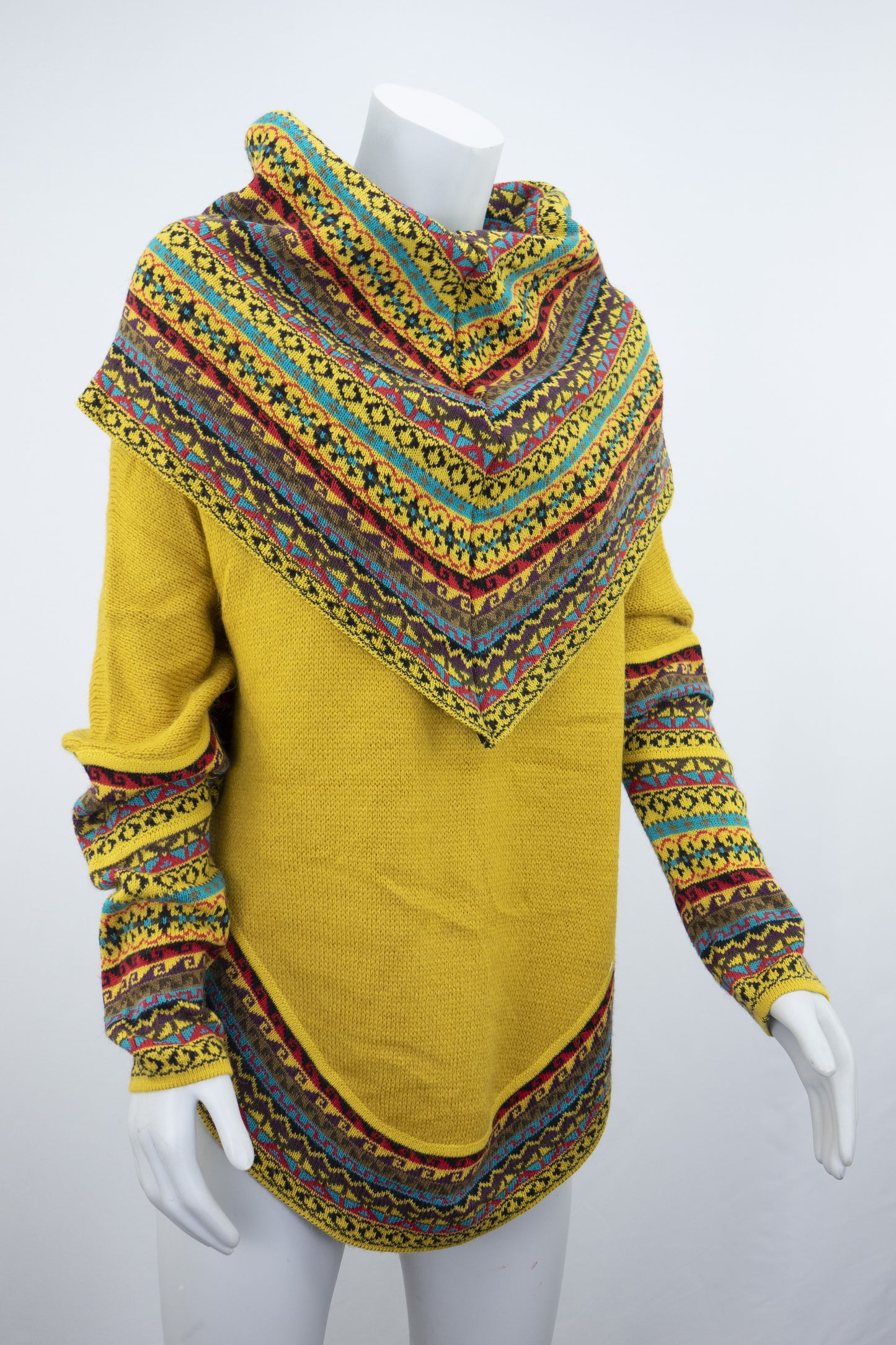 Poncho avec manches et collet Tarjeta