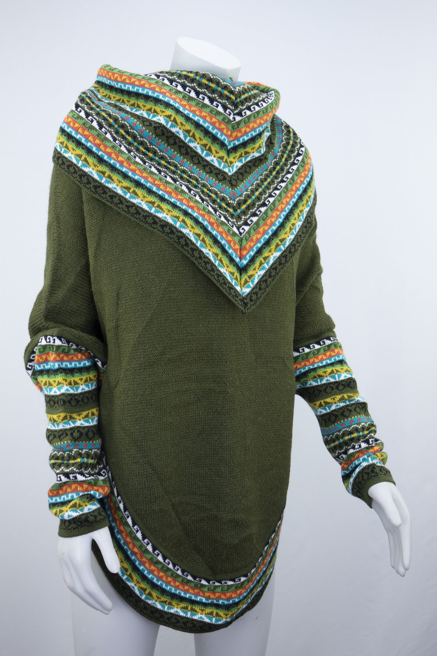 Poncho avec manches et collet Tarjeta
