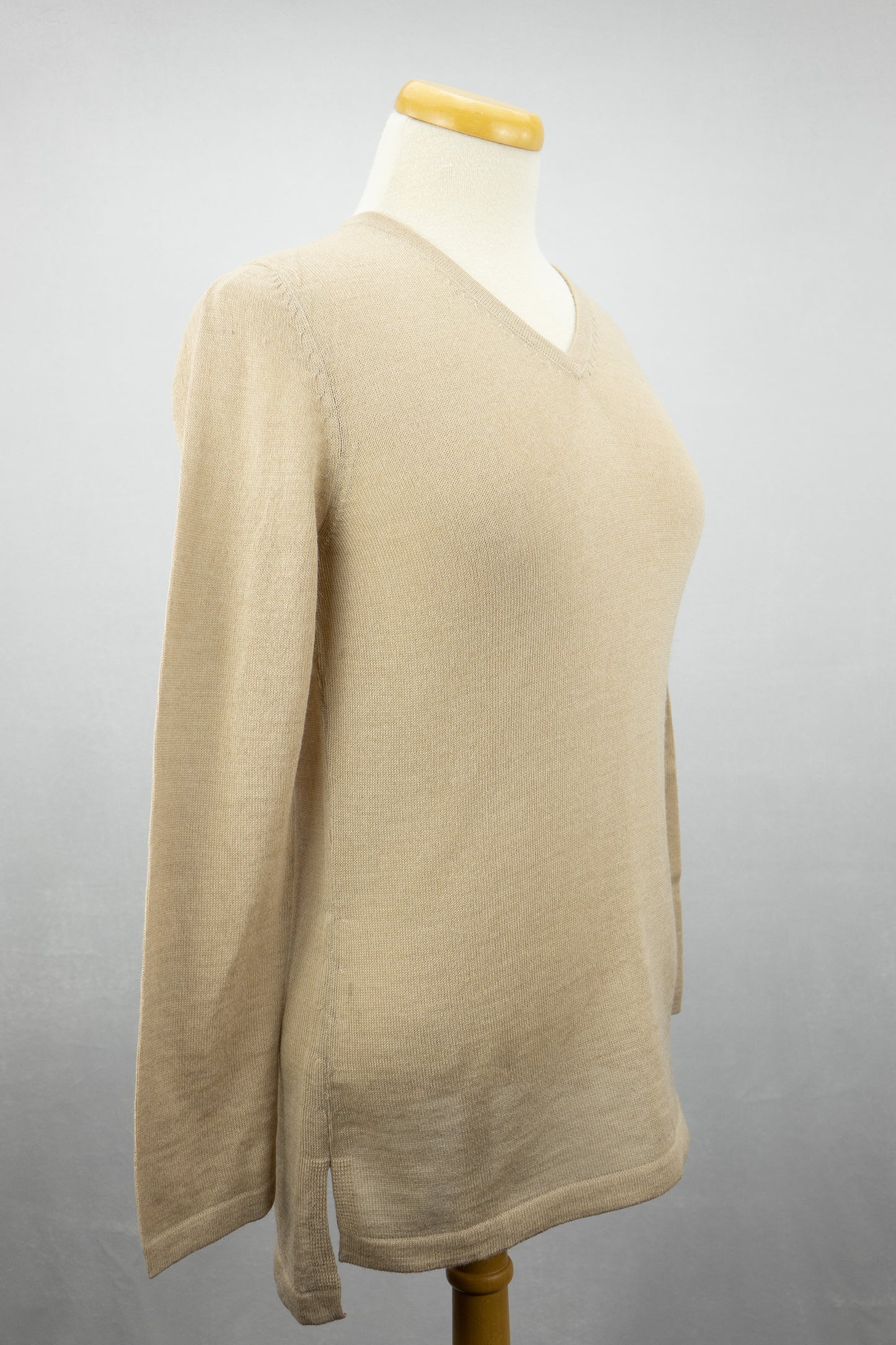 Chandail Femme Col V - Bébé alpaga