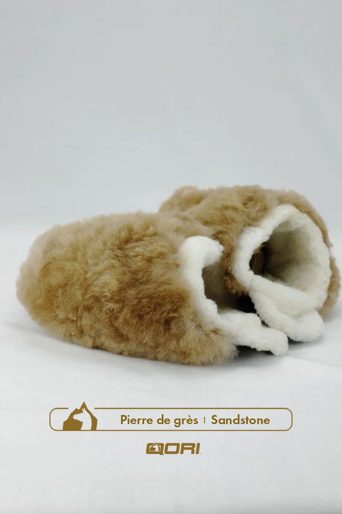 Pantoufles babouche alpaga Huacaya - Cliquez pour voir les couleurs