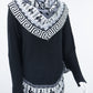 Poncho avec manches et collet Alpaga