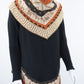 Poncho avec manches et collet Alpaga