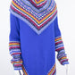 Poncho avec manches et collet Tarjeta