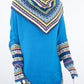 Poncho avec manches et collet Tarjeta