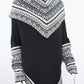 Poncho avec manches et collet Tarjeta