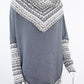 Poncho avec manches et collet Tarjeta