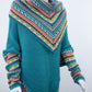 Poncho avec manches et collet Tarjeta