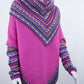 Poncho avec manches et collet Tarjeta