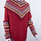 Poncho avec manches et collet Tarjeta