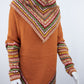 Poncho avec manches et collet Tarjeta