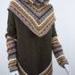 Poncho avec manches et collet Tarjeta
