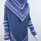 Poncho avec manches et collet Tarjeta