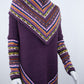 Poncho avec manches et collet Tarjeta