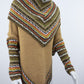 Poncho avec manches et collet Tarjeta