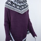 Poncho avec manches et collet Alpaga
