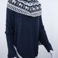 Poncho avec manches et collet Alpaga