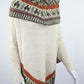 Poncho avec manches et collet Alpaga