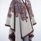 Cape artisanale brodée - Bébé alpaga