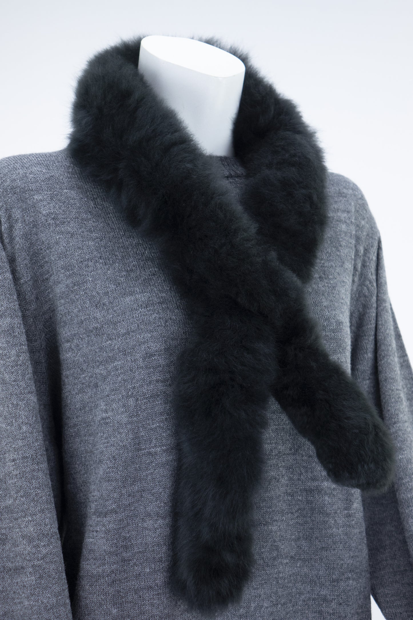 Foulard en fourrure d’alpaga