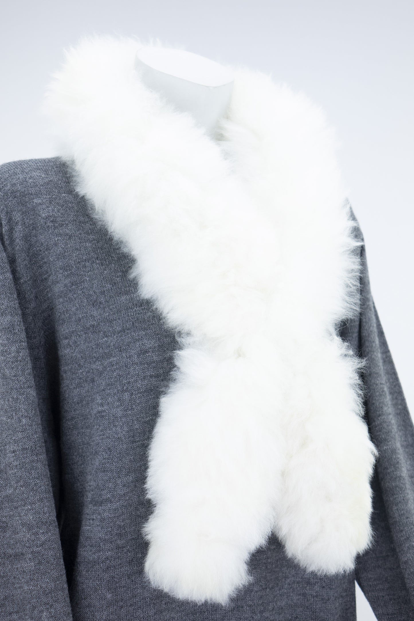 Foulard en fourrure d’alpaga