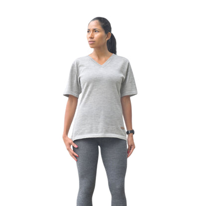 T-Shirt Qori Sport double - collet en V