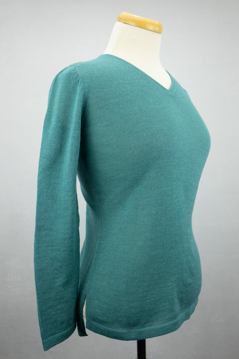 Chandail Femme Col V - Bébé alpaga