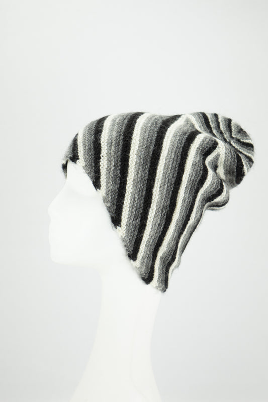 Tuque artisanale rayée