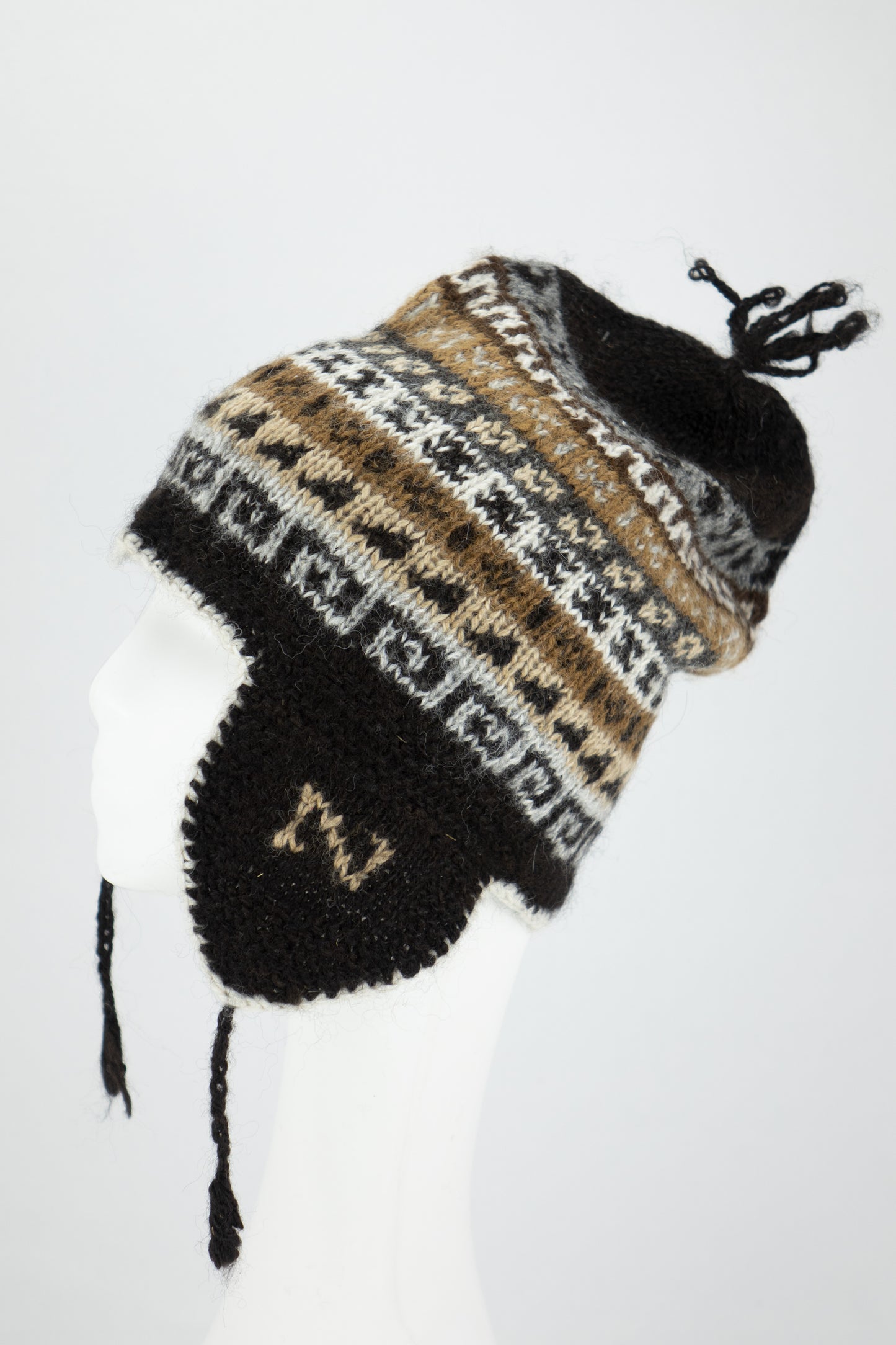 Tuque andine artisanale avec pompon