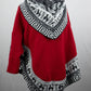 Poncho avec manches et collet Alpaga