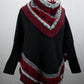 Poncho avec manches et collet Alpaga