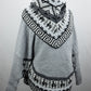 Poncho avec manches et collet Alpaga