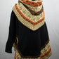 Poncho avec manches et collet Alpaga