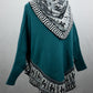 Poncho avec manches et collet Alpaga