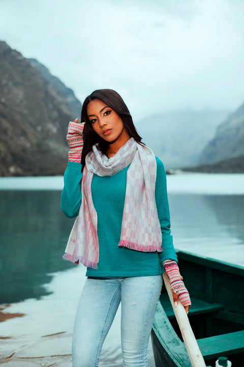 Foulard fin – Alpaga